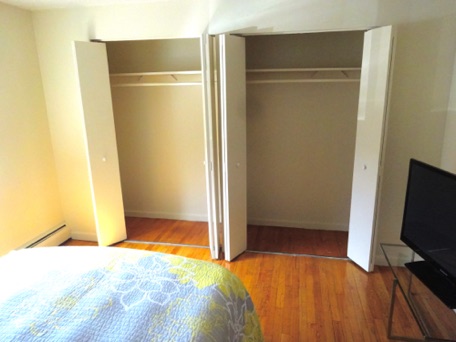 Huge Closets.  Plenty of room for all your storage needs.